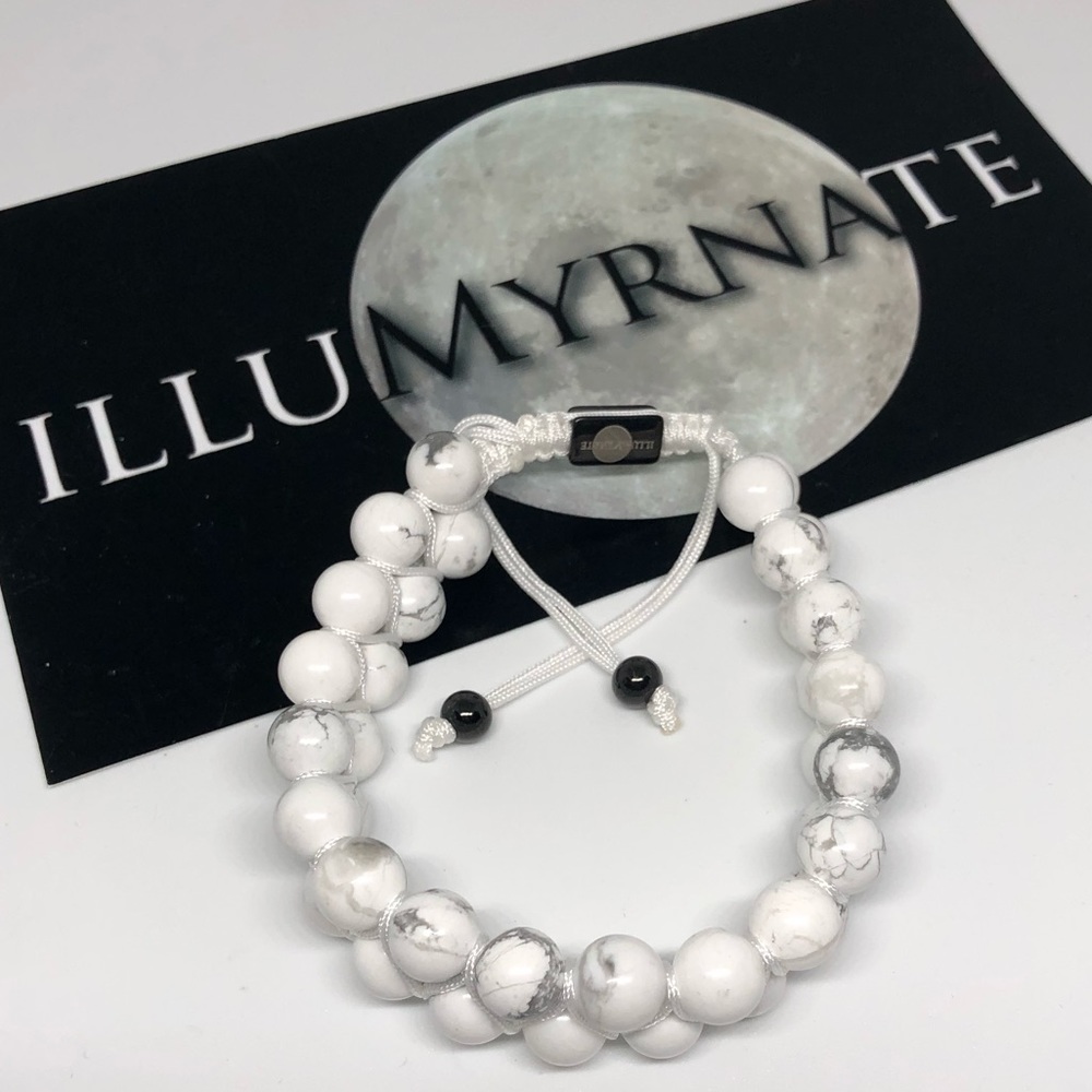 Natural Howlite Gemstone Bracelet